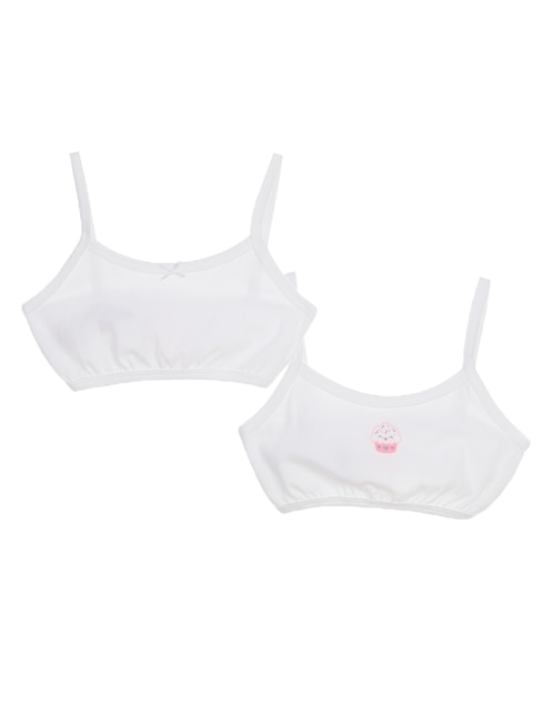Set corpiño Baby Creysi de algodón para niña