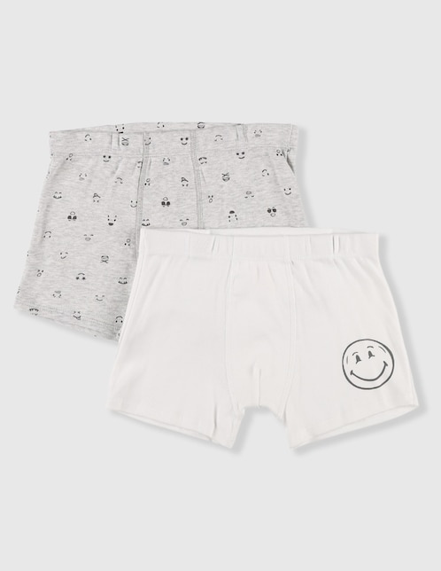 Set bóxer de algodón para niño