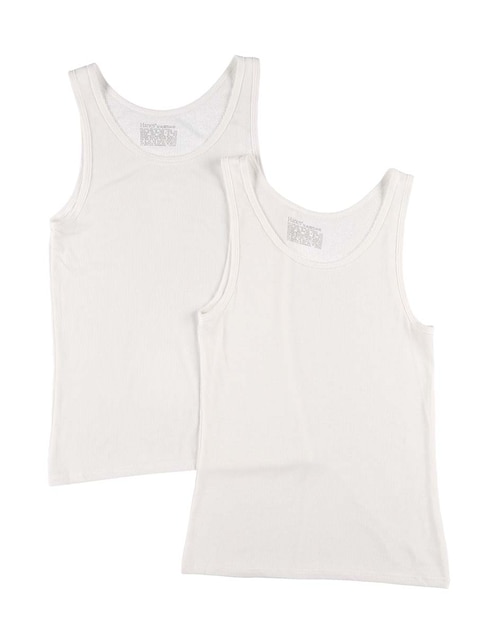 Set camiseta cuello redondo Hanes Originals Supersoft para niña