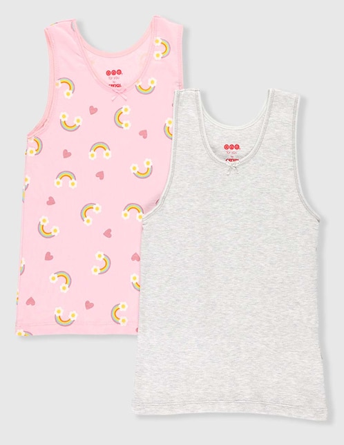 Set camiseta cuello redondo Baby Creysi para niña