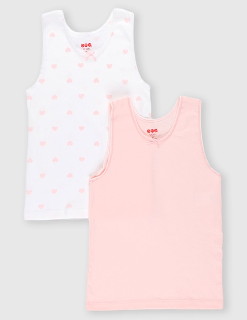Set camiseta cuello redondo para niña 1