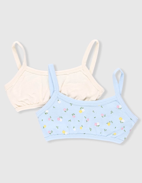 Set corpiño de algodón para niña 1