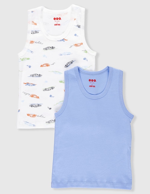 Set camiseta cuello redondo Baby Creysi para niño