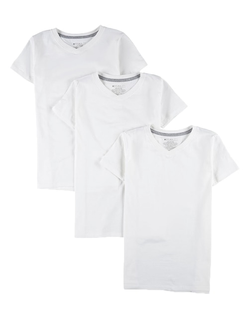 Set camiseta cuello V Optima para niño