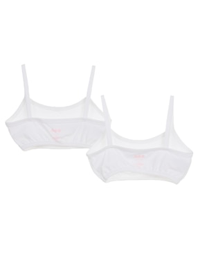 Set corpiño Baby Creysi de algodón para niña