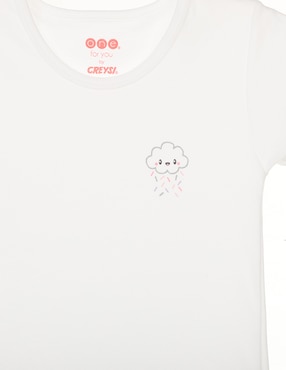 Camiseta cuello redondo Baby Creysi para niña