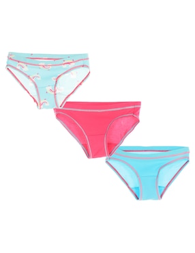 Set Bikini Hanes De Algodón Para Niña