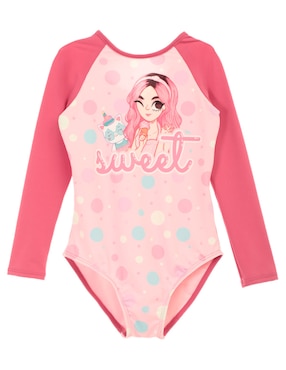 Traje De Baño Completo Mis Pastelitos Para Niña