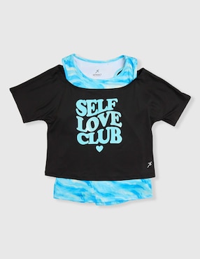 Playera deportiva casual de niña