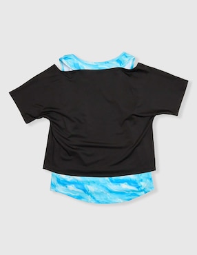Playera deportiva casual de niña