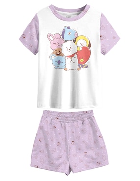 Conjunto Pijama Tycoon BT21 Para Niña