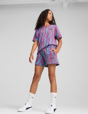 Short Puma ESS Nature 2.0 AOP Shorts G para niña