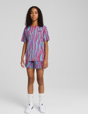 Short Puma ESS Nature 2.0 AOP Shorts G para niña