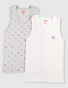 Set camiseta cuello redondo Baby Creysi para niño