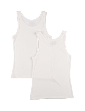 Set camiseta cuello redondo Hanes Originals Supersoft para niña