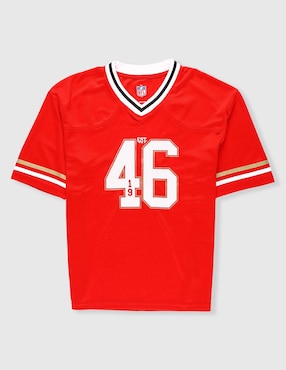 Jersey de San Francisco 49ers manga corta Nfl para niño