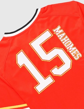Jersey de Kansas City Chiefs local de Patrick Mahomes manga corta Nfl fan para niño