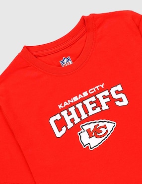 Playera deportiva para fútbol americano Kansas City Chiefs de niño