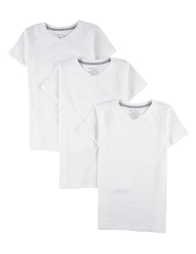 Set camiseta cuello V Optima para niño