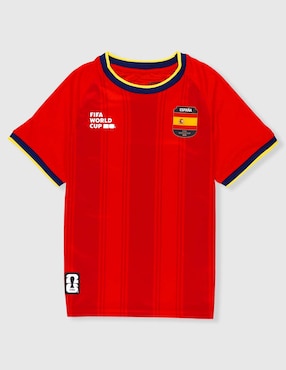 Jersey de Selección de fútbol de España manga corta Fifa para niño
