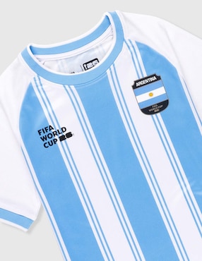 Jersey de Selección de Fútbol de Argentina manga corta Fifa para niño