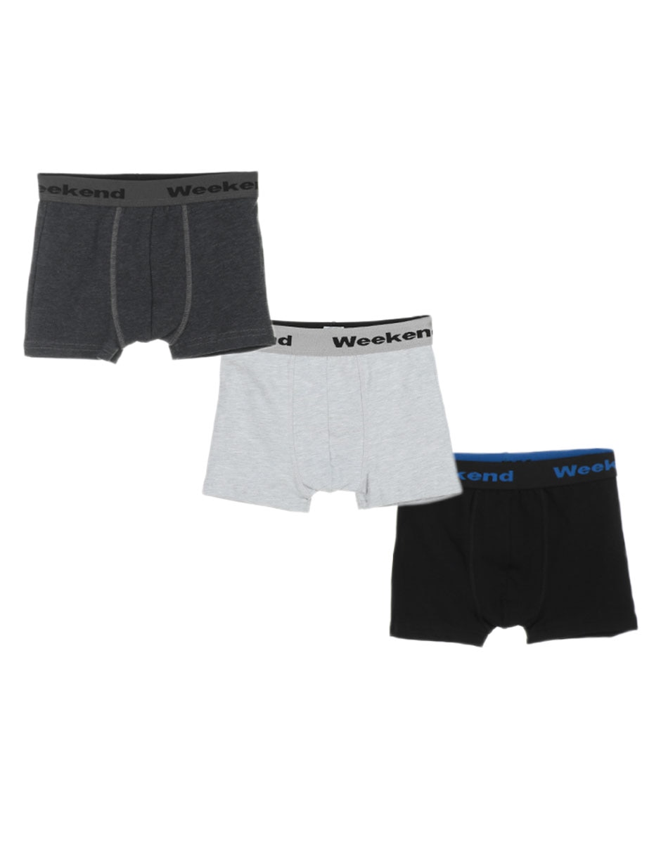 Set bóxer de algodón para niño