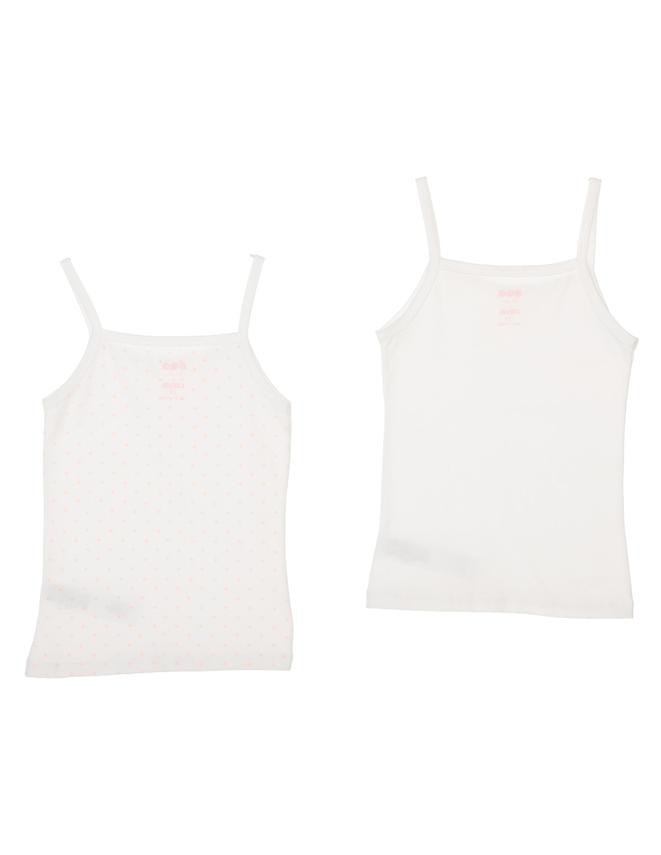 Set de camiseta cuello redondo para niña 2