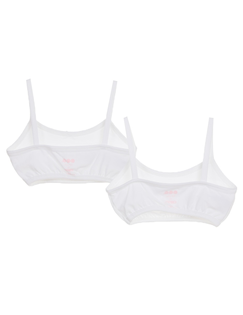 Set corpiño de algodón para niña 2