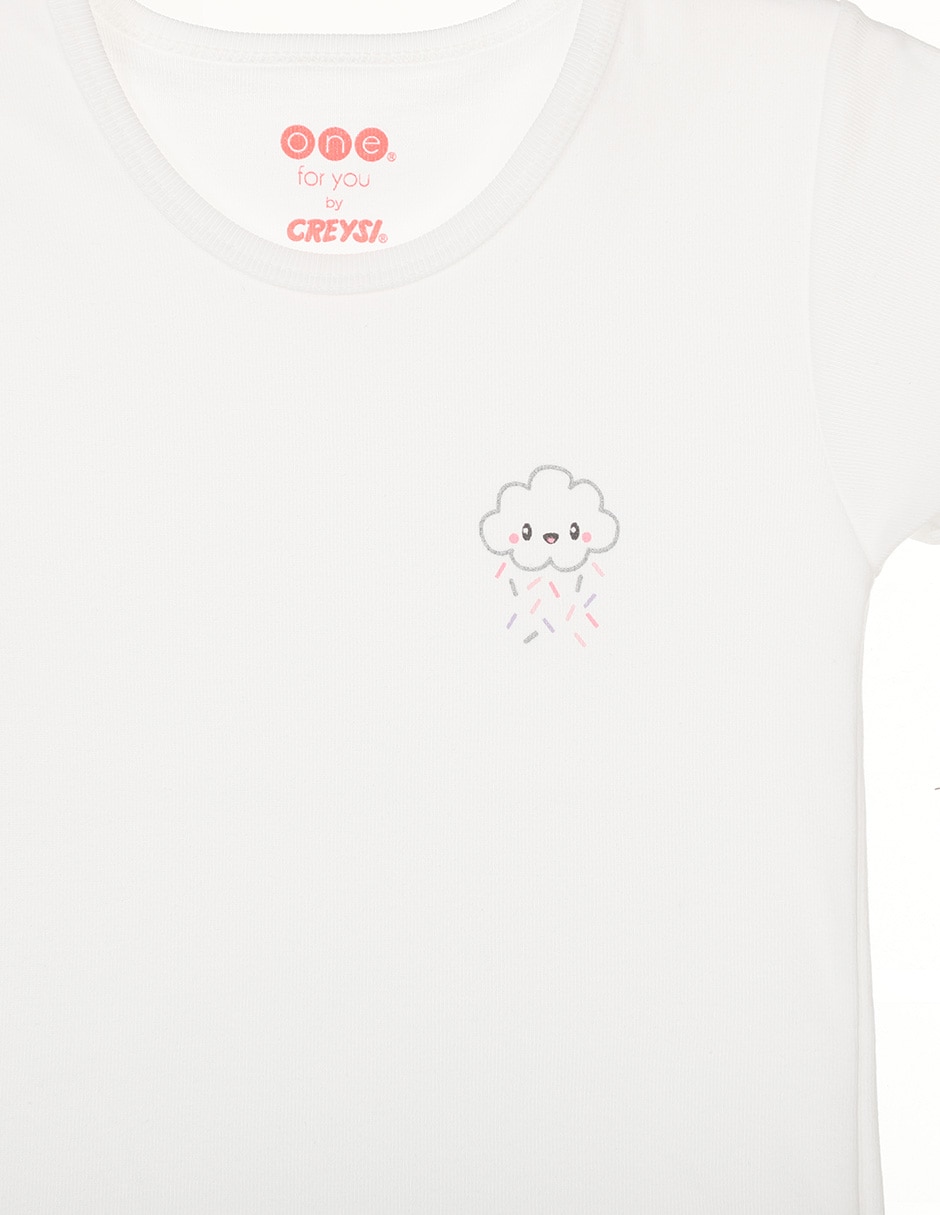 Camiseta cuello redondo para niña 3