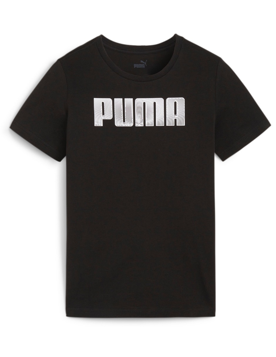 Playera Puma Mass Merchants Tee B manga corta para mino Suburbia