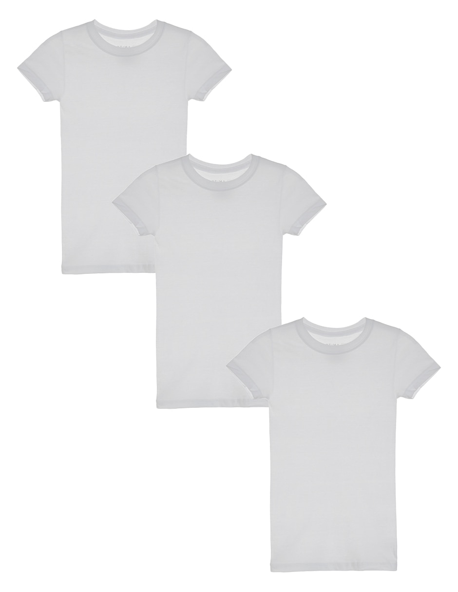 Set camiseta cuello redondo para niño Set camiseta cuello redondo para niño