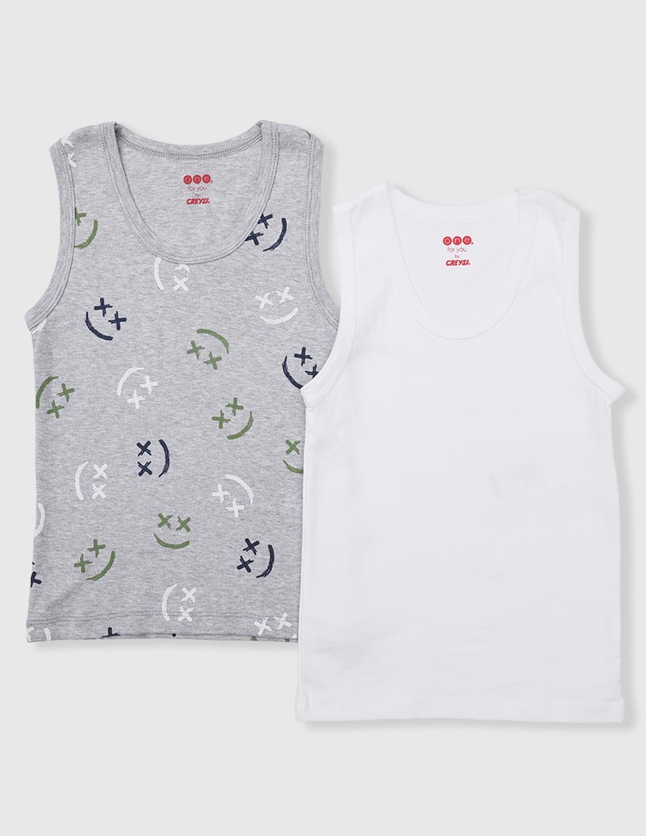 Set camiseta cuello redondo para niño Set camiseta cuello redondo para niño