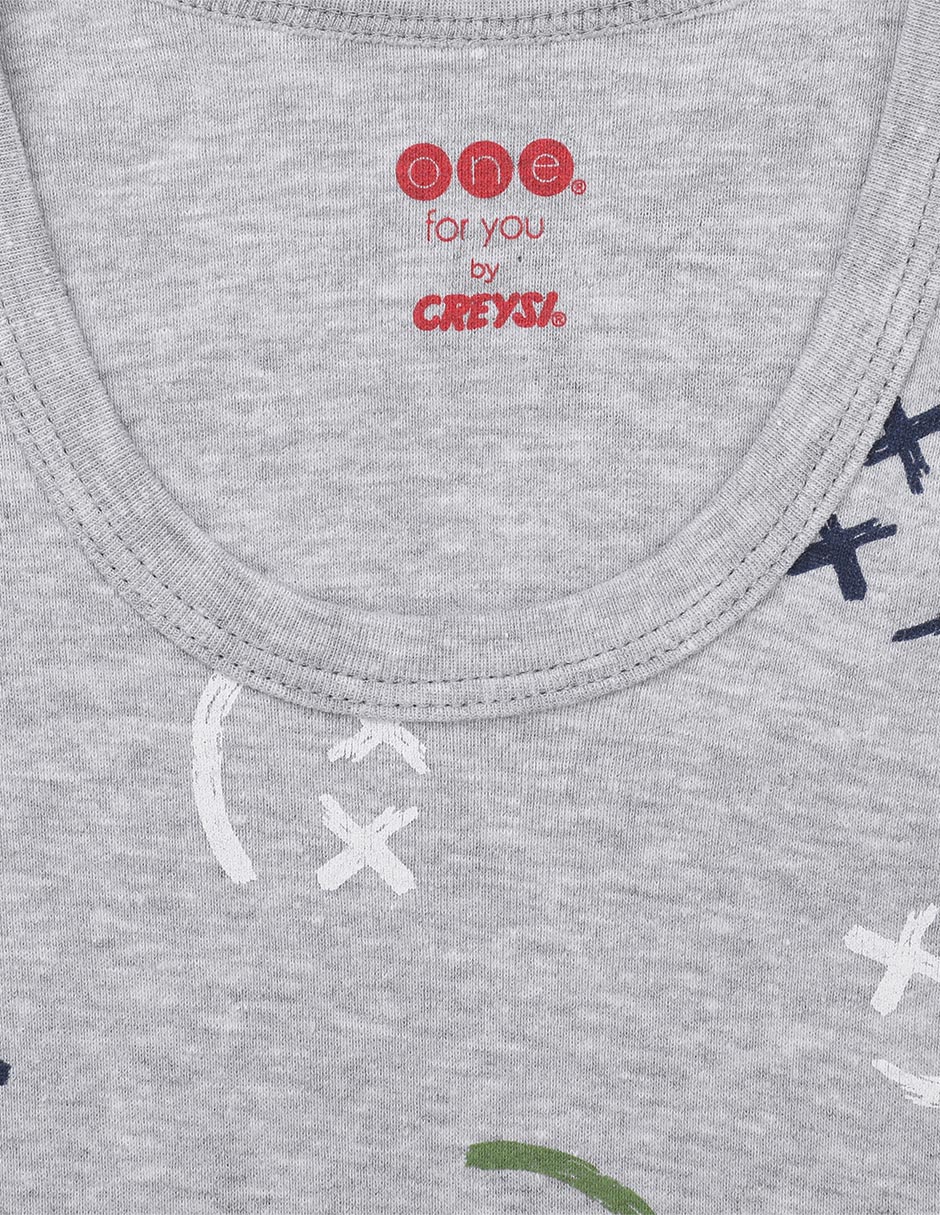 Set camiseta cuello redondo para niño 4