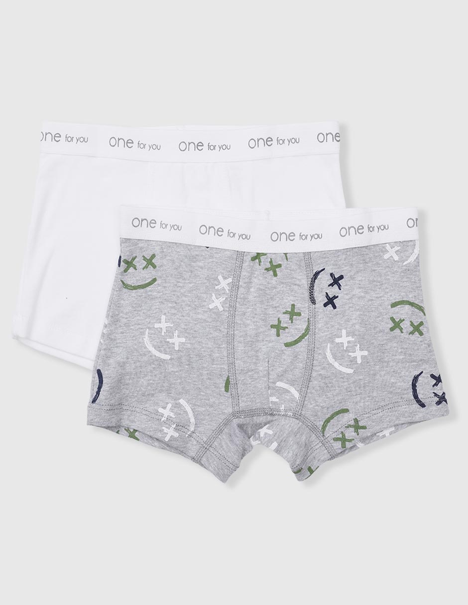Set bóxer de algodón para niño Set bóxer de algodón para niño