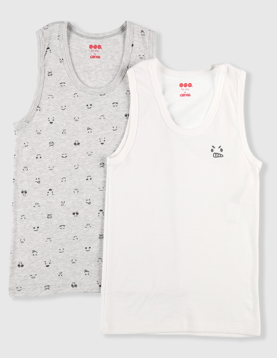 Set camiseta cuello redondo para niño 1
