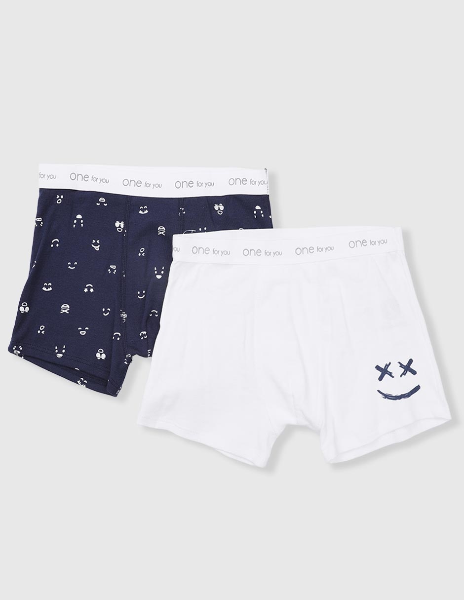 Set bóxer de algodón para niño Set bóxer de algodón para niño