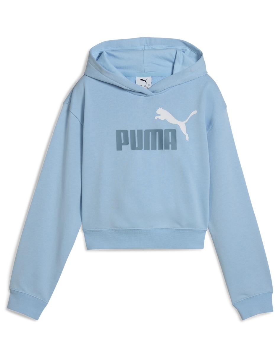 Sudadera Ess 2 Color No 1 Logo Short Length Hoodie Tr G para niña Sudadera Ess 2 Color No 1 Logo Short Length Hoodie Tr G para niña