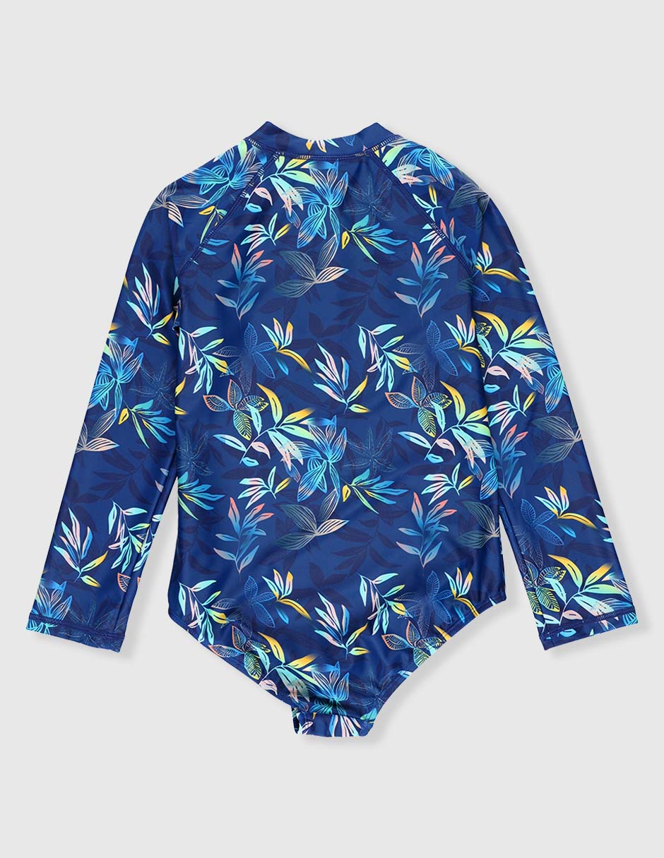 Wetsuit estampado floral para niña 2
