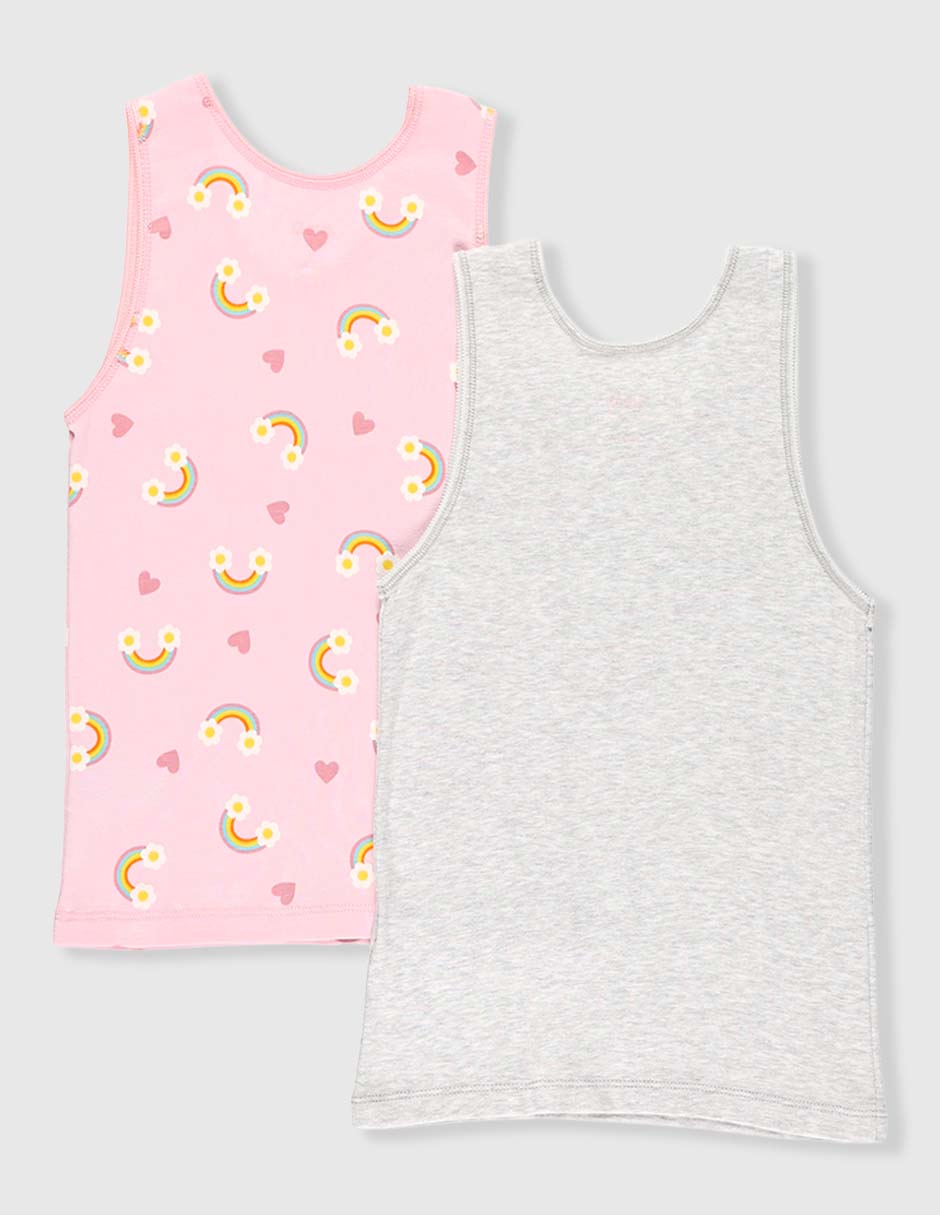 Set camiseta cuello redondo para niña 2
