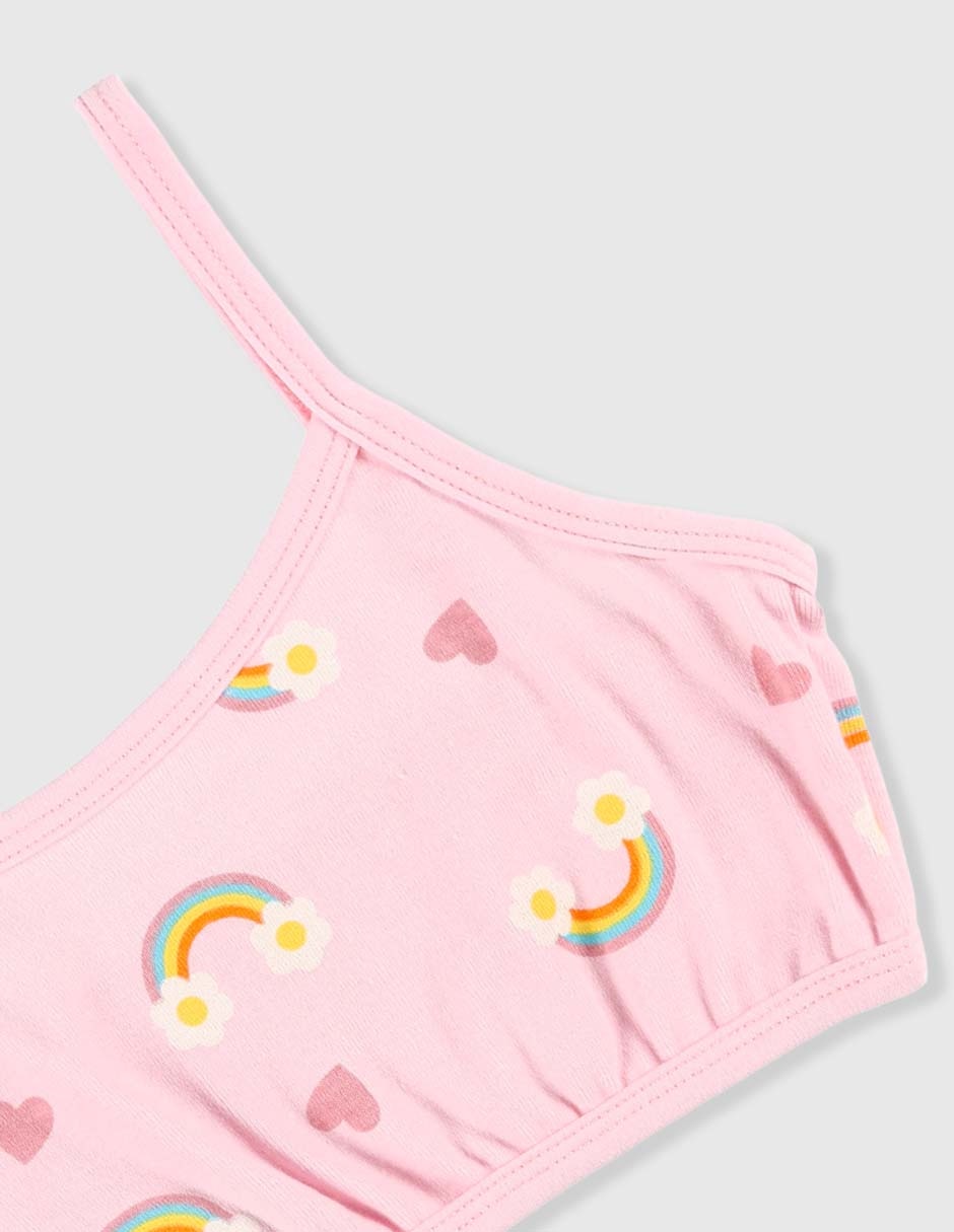 Set corpiño de algodón para niña 3