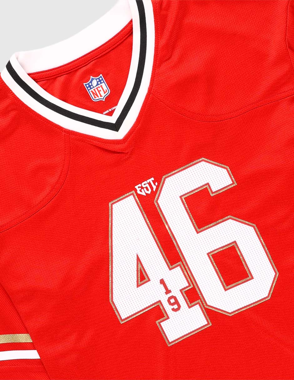Jersey de San Francisco 49ers  manga corta   para niño 3