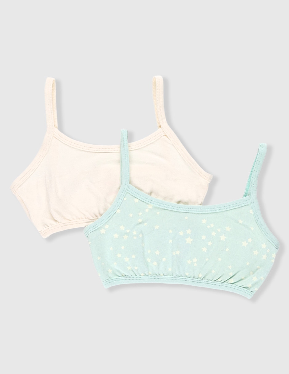 Set corpiño de algodón para niña Set corpiño de algodón para niña