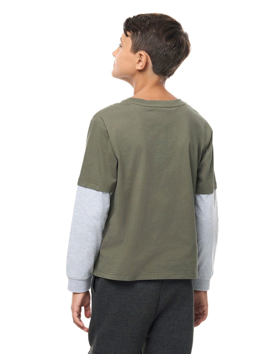 Playera manga larga para niño 2