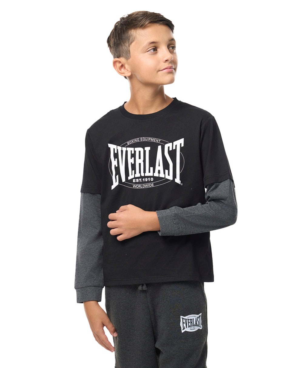 SUDADERA EVERLAST, 10, NEGRO S55016
