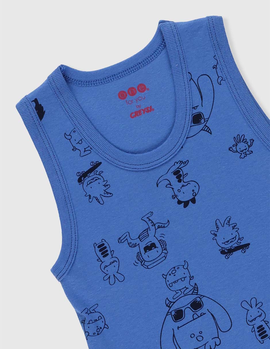 Set camiseta cuello redondo para niño 4