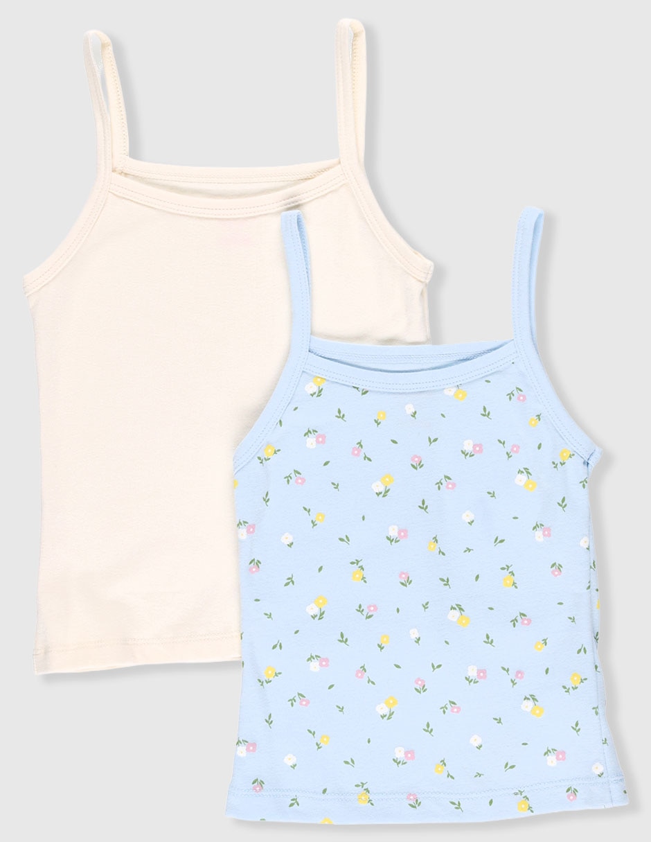 Set camiseta cuello redondo para niña Set camiseta cuello redondo para niña