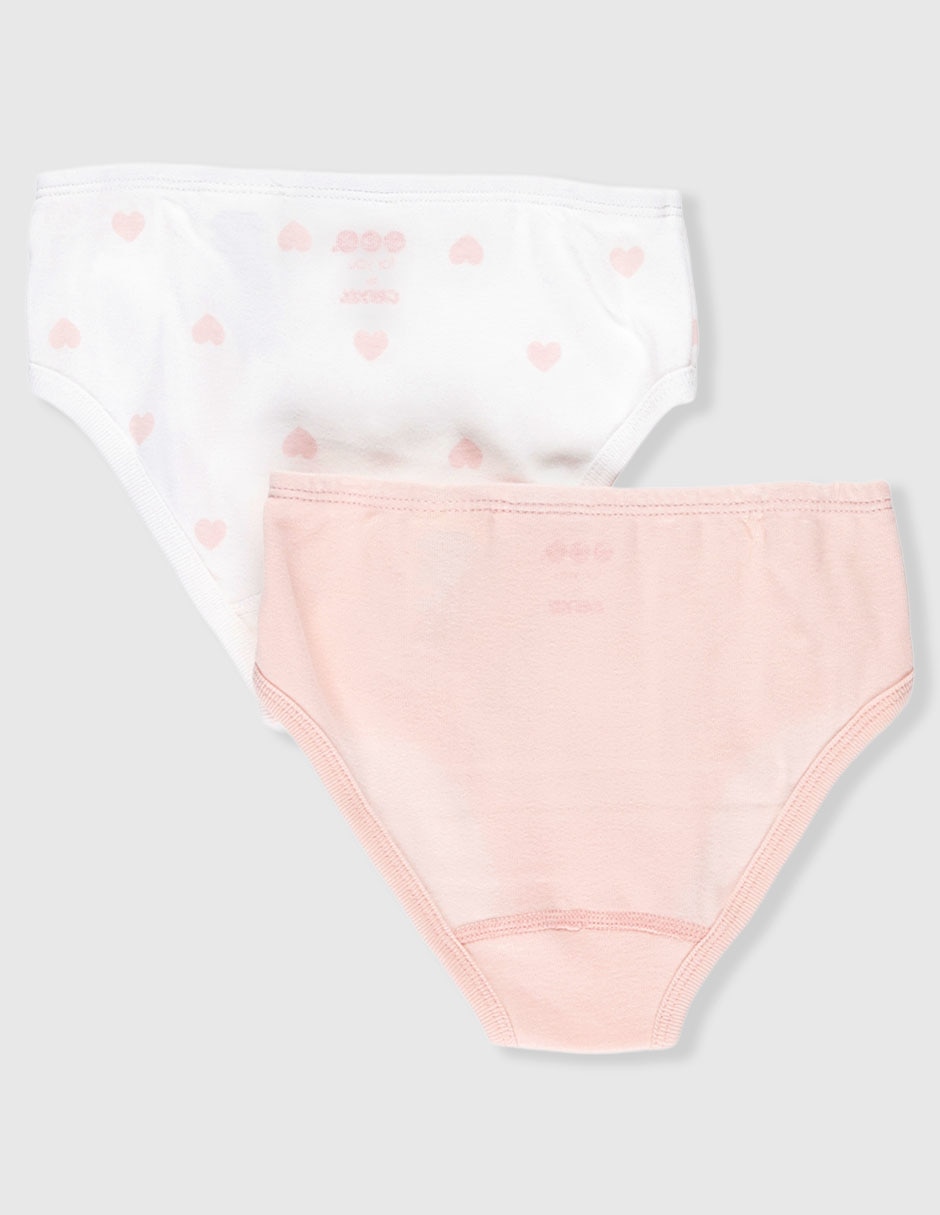 Set panty de algodón para niña 2