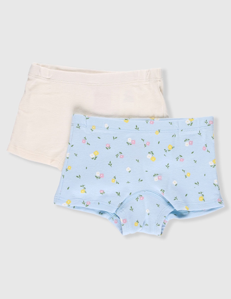 Set bóxer de algodón para niña Set bóxer de algodón para niña