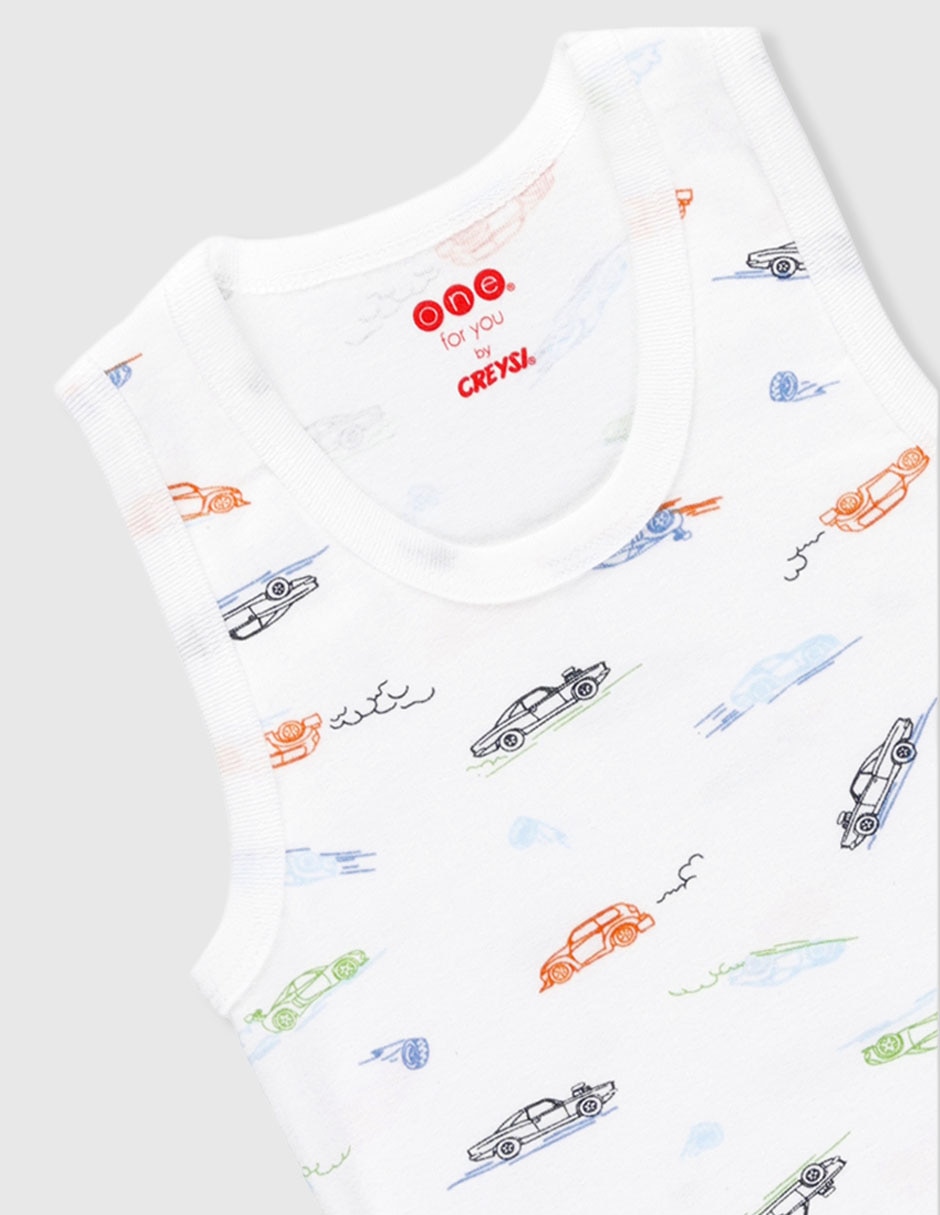 Set camiseta cuello redondo para niño 3